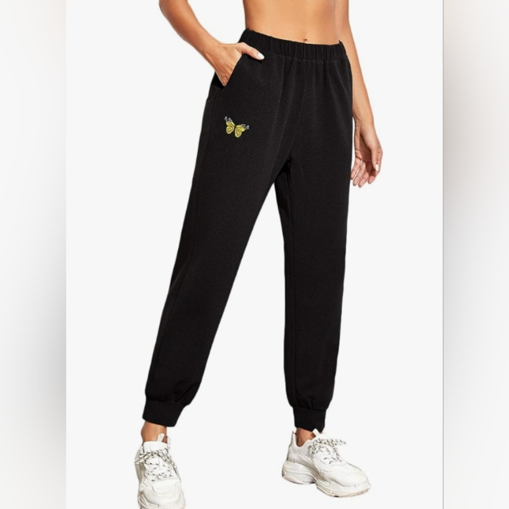 Jogger Pants Drawstring Waist Workout Sweatpants, Women Size Medium, NWOT